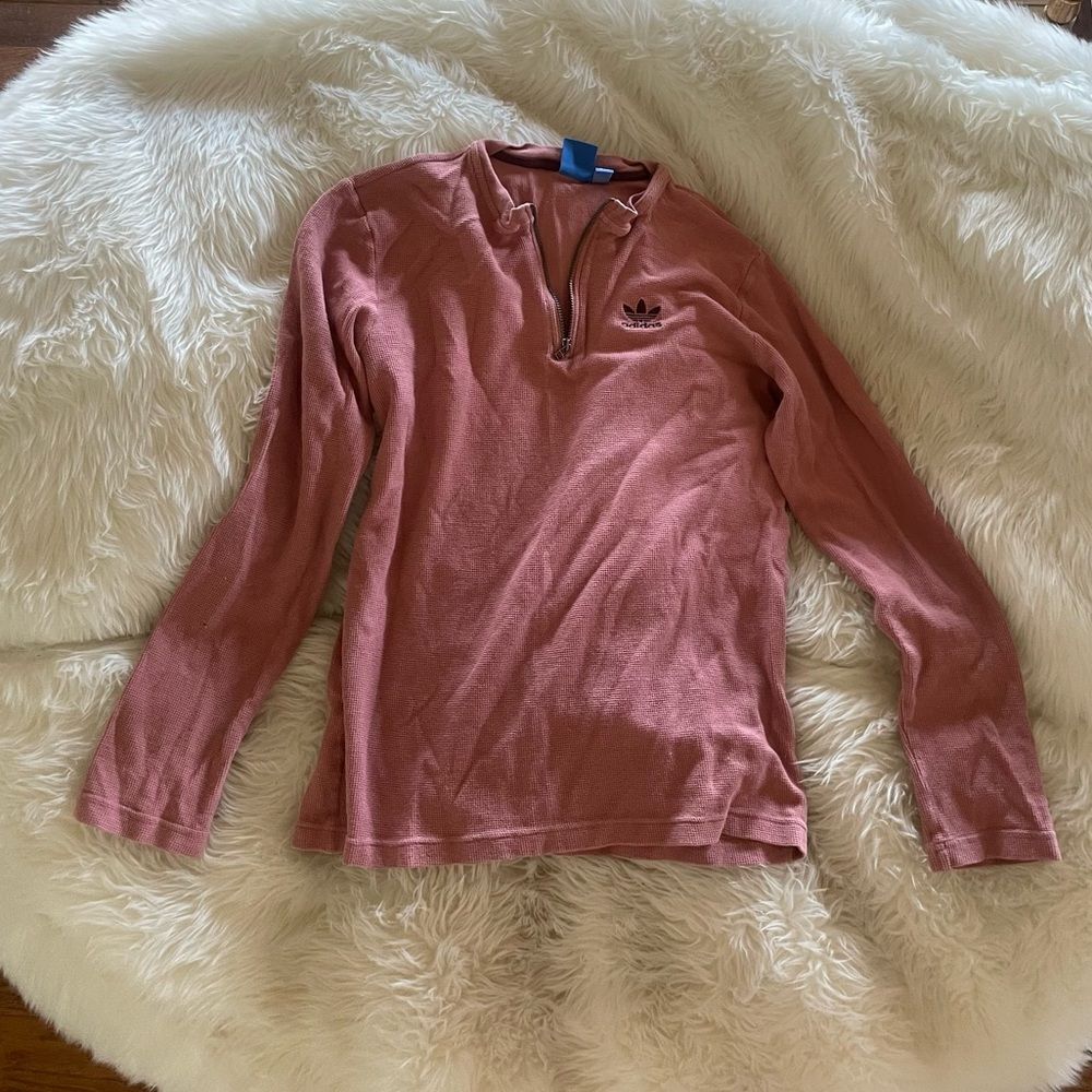 Pink adidas pull over